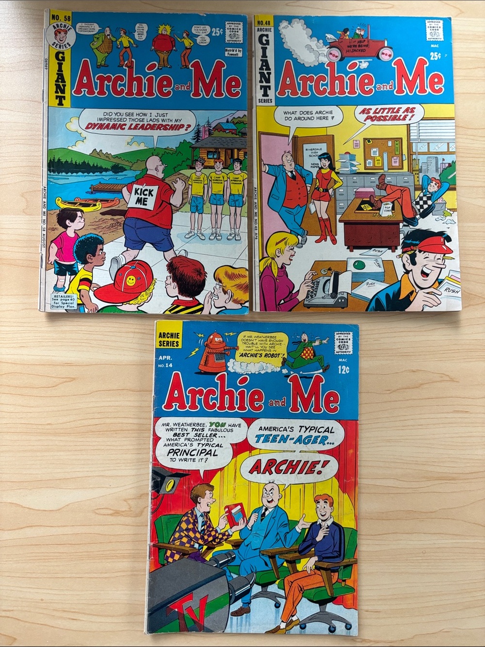 Archie & Me 1967, 1972,1973 3 issues
